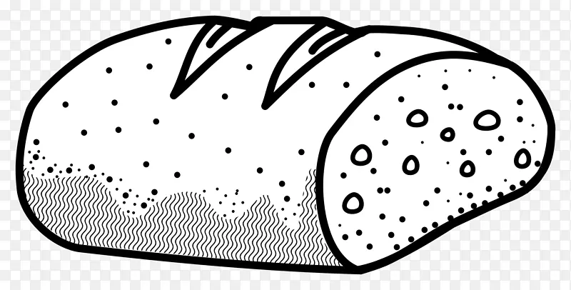 白面包吐司黑麦面包夹艺术吐司