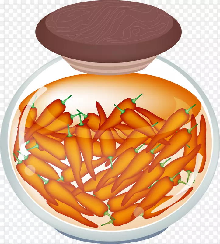 素食料理泡菜辣椒食物腌制胡椒-蔬菜