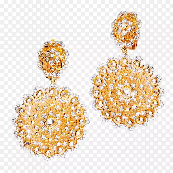 耳环珍珠首饰金立方氧化锆丝状珠宝