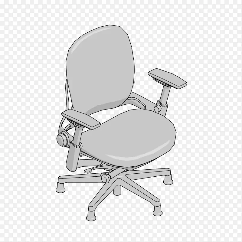 办公椅、桌椅、扶手、舒适线椅