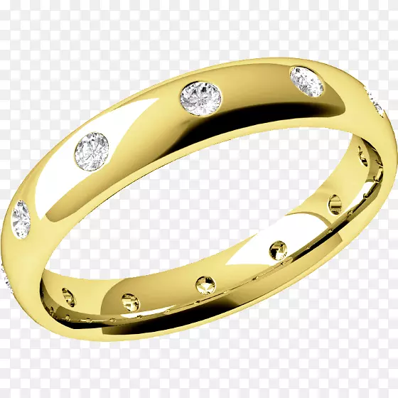 结婚戒指，钻石，艳丽的彩色金环-女士们的钻石戒指