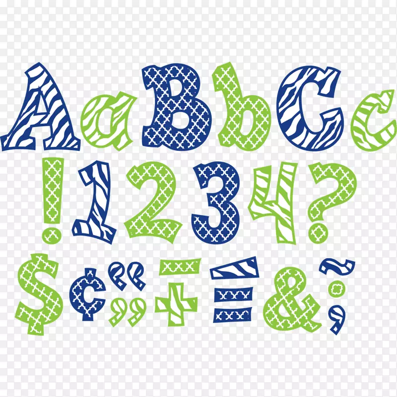 摩洛哥料理字体书信盒字体彩色字母边框