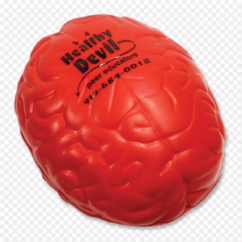 压力球玩具橙色S.A.心理应激脑焦虑应激球
