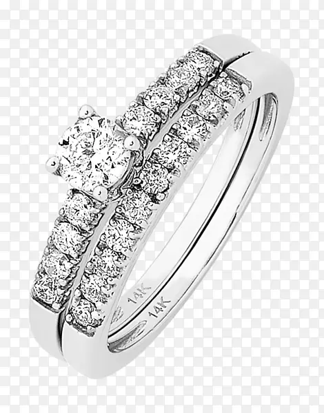 耳环结婚戒指订婚戒指钻石金戒指设置