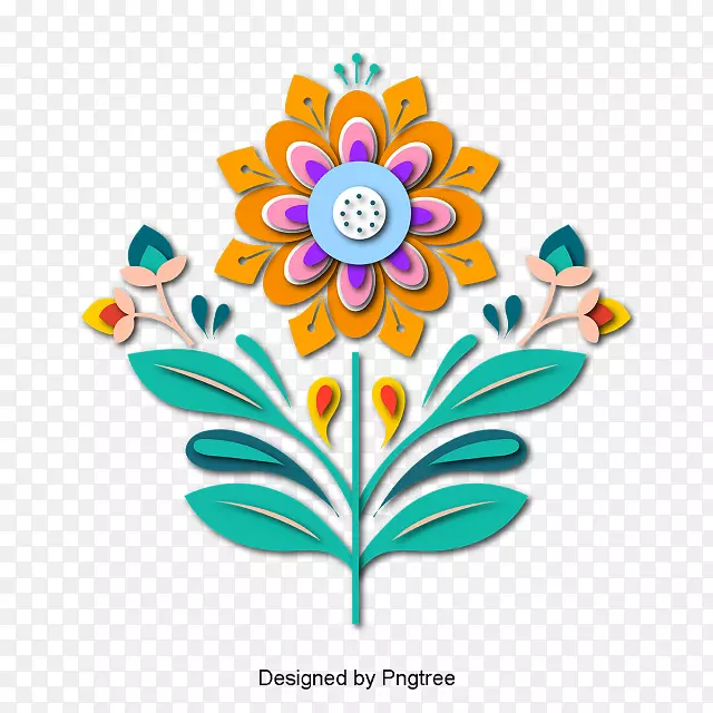 花卉设计剪贴画插画图