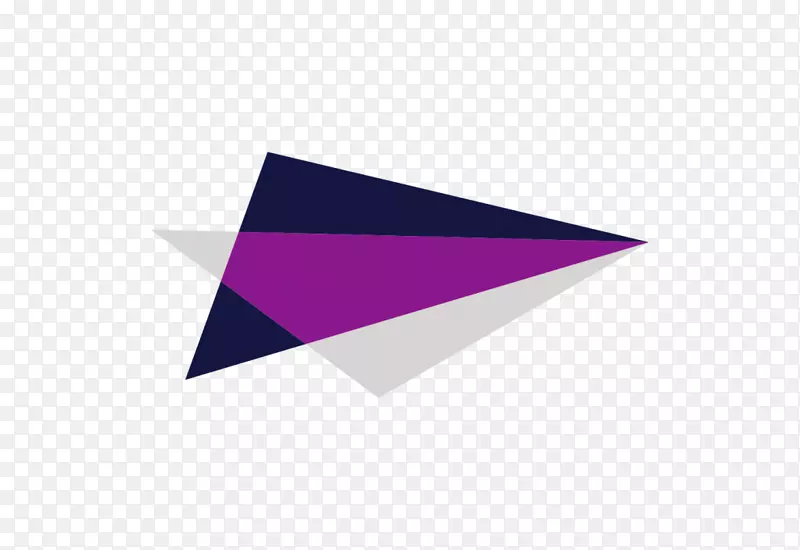 三角形紫色品牌角