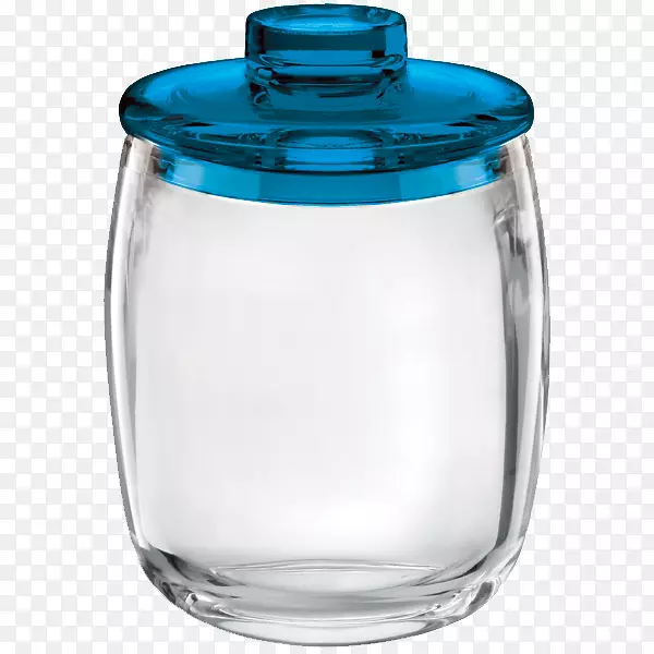 水瓶、玻璃瓶盖罐-蓝色药房瓶