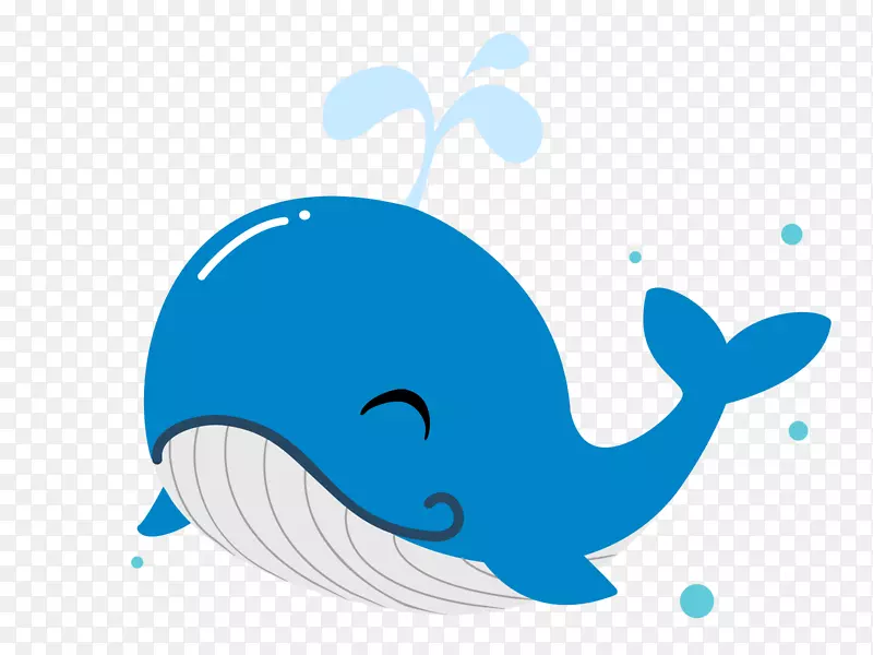 海豚插图剪辑艺术鲸鱼形象-海豚
