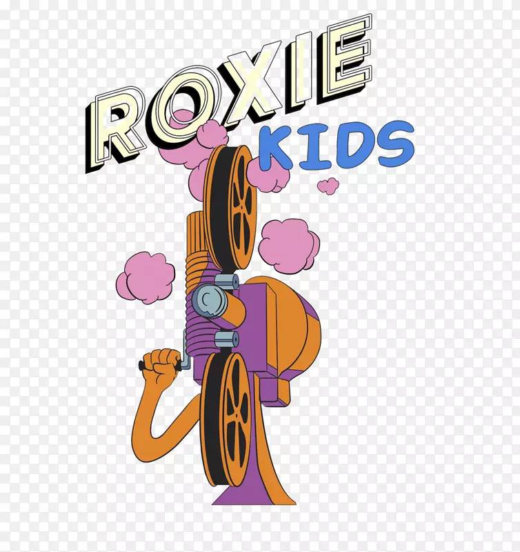 儿童插画剪贴画Roxie剧院标志-即将推出