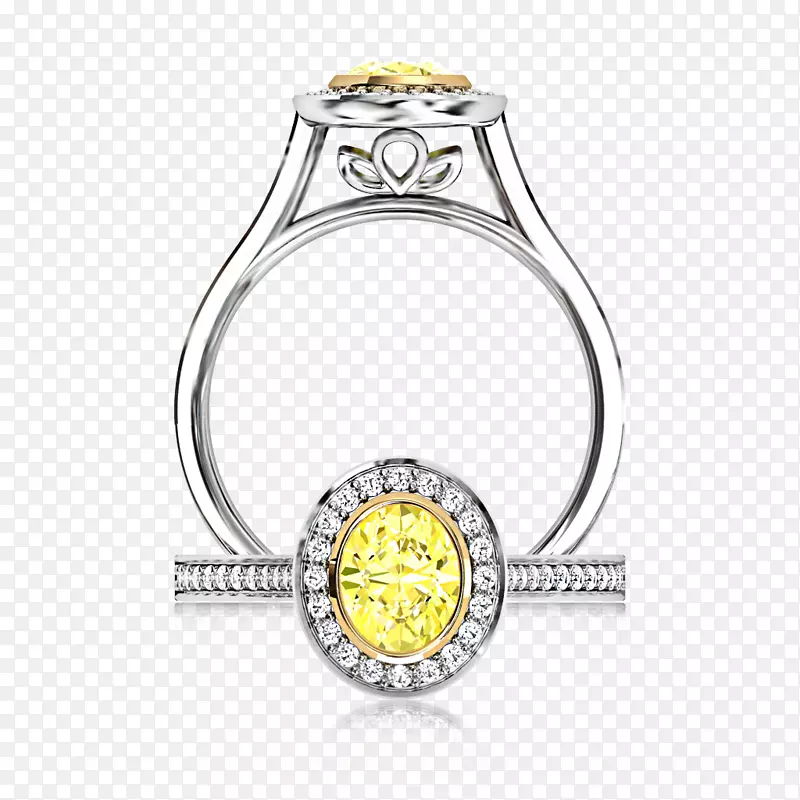 耳环珠宝钻石颜色.黄色钻石形状旋钮