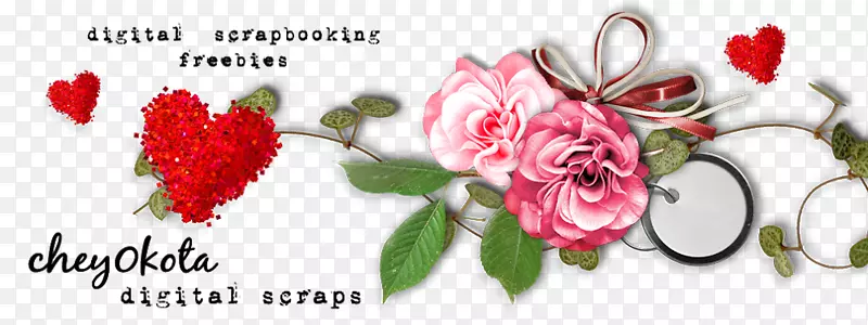 花园玫瑰剪贴簿纪念日鲜花情人节-制作你自己的工具包