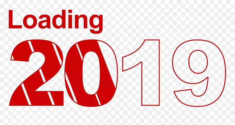 新年祝愿幸福标志形象-新财政年度2019
