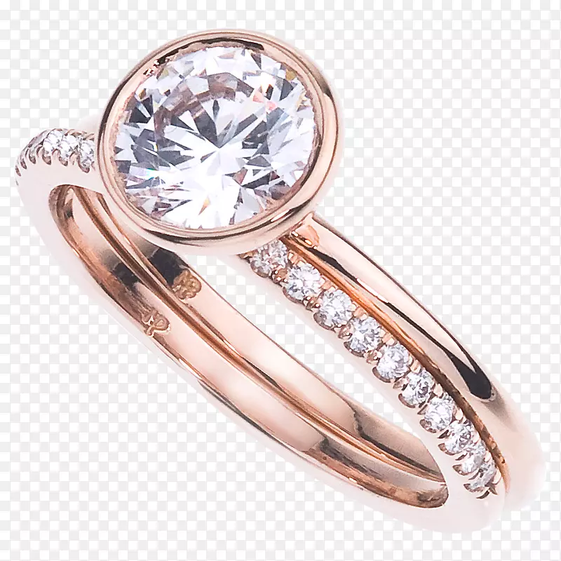 订婚戒指，结婚戒指，珠宝.宝石和贝泽尔设置