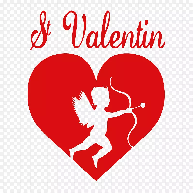 情人节图形心脏快乐圣瓦伦丁！二月十四日-情人节
