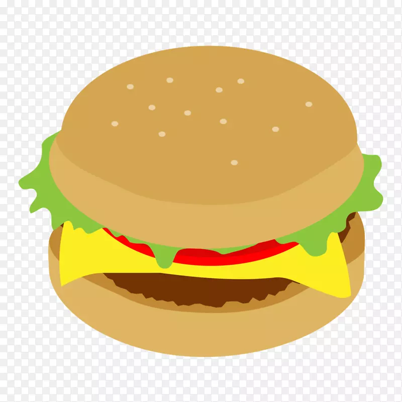 芝士汉堡素食汉堡夹艺术快餐健康汉堡标志