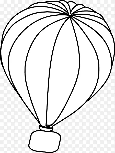 热气球剪贴画图像.气球轮廓