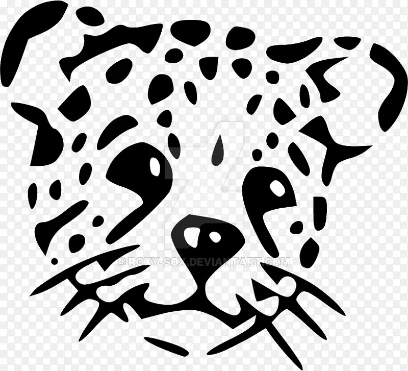 猫达马提亚狗夹艺术猎豹美洲虎-猫