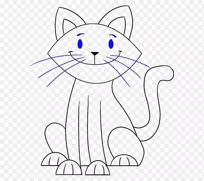 猫如何画猫画着色书-猫