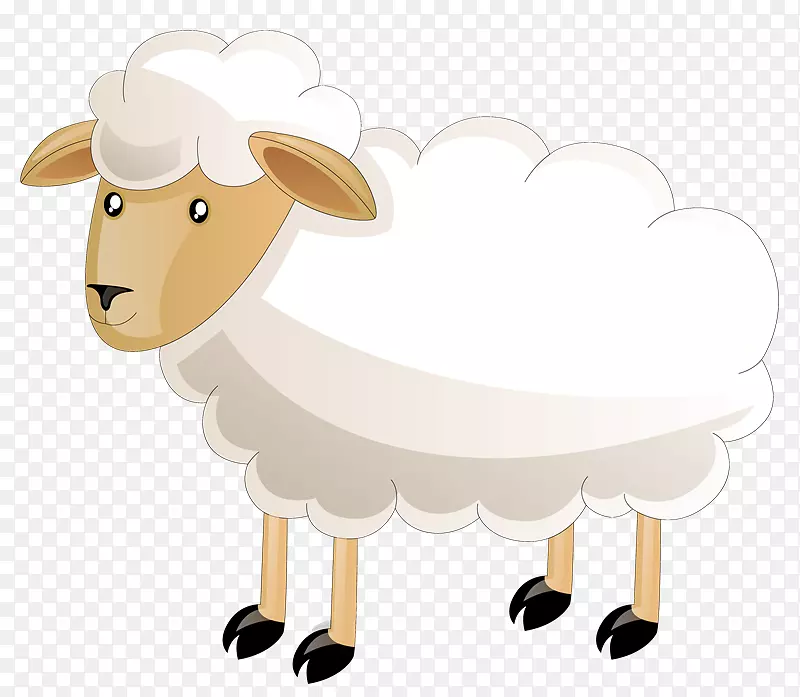羊夹艺术插图牛png图片.绵羊
