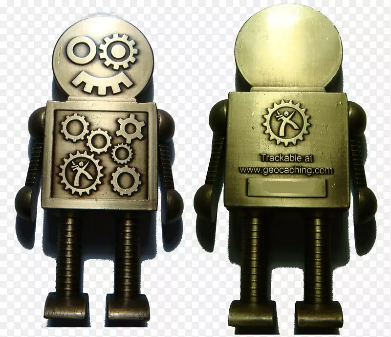 青铜机器人金属金币蒸汽朋克机器人