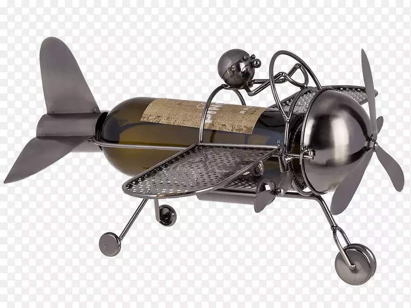 飞机酒瓶普通葡萄藤酒精饮料铝电池支架