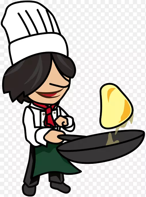 煎蛋，厨师，煎锅，食物，烹饪，煎锅