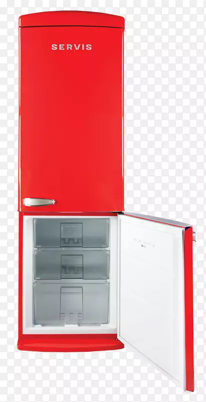 家用电器冰箱ėrozetka冷冻机-红炉子冰箱