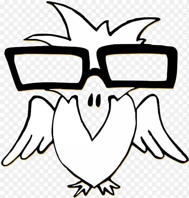鸟类插图剪辑艺术鹦鹉眼镜-约翰尼Hallyday 1979年