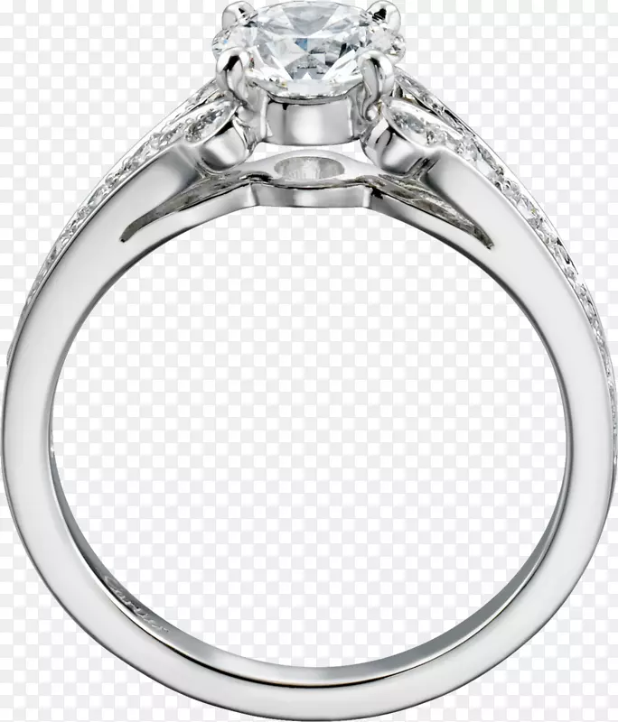 订婚戒指白金亮钻石-铺路钻石戒指女人