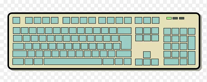 计算机键盘鼠标剪贴画可伸缩图形雅马哈键盘
