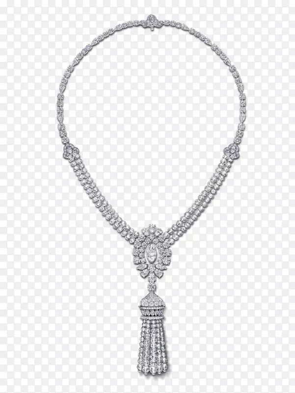 耳环项链基底世界珠宝格拉夫钻石棕色塔希提珍珠