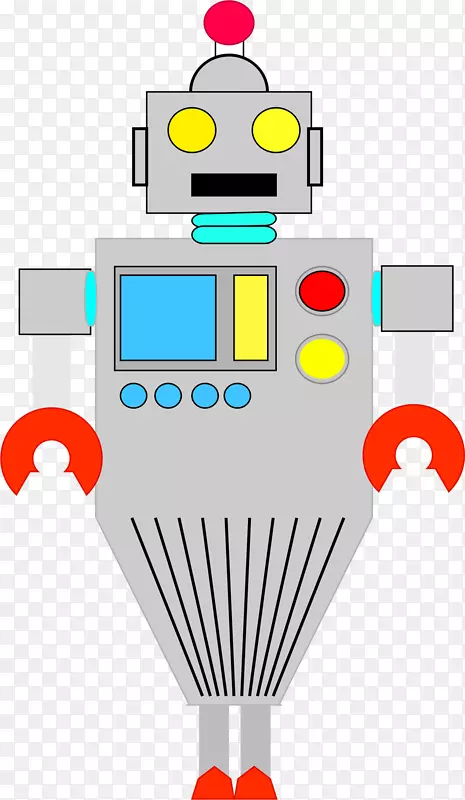 剪贴画机器人图形设计png网络图-思考第一机器人