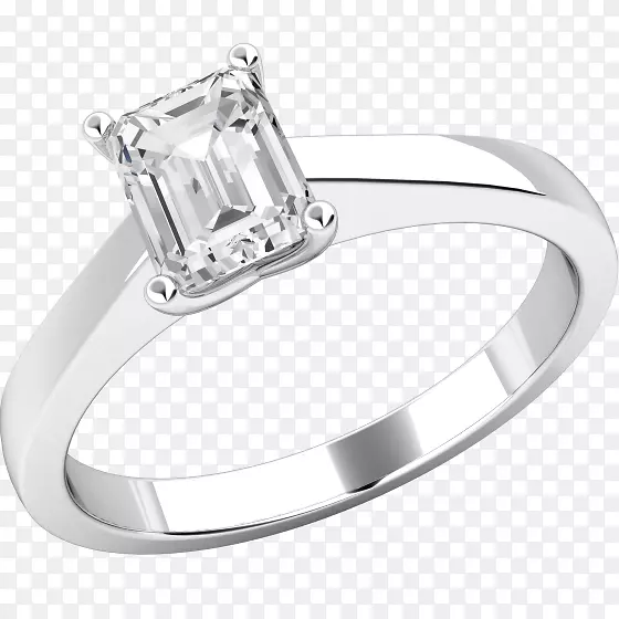 钻石切割婚戒订婚戒指.翡翠钻石戒指设置