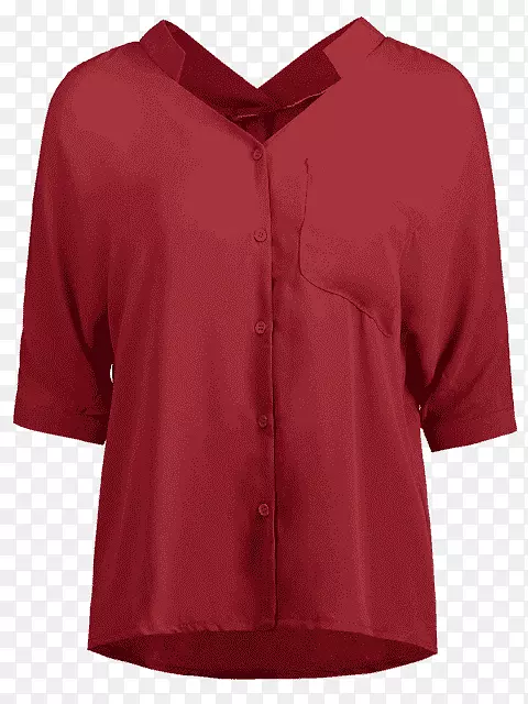红色衬衫和上衣
