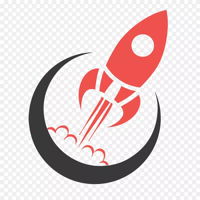 标志剪辑艺术品牌火箭设计-运行火箭标志
