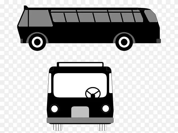 机场巴士剪辑艺术图形过境巴士-巴士
