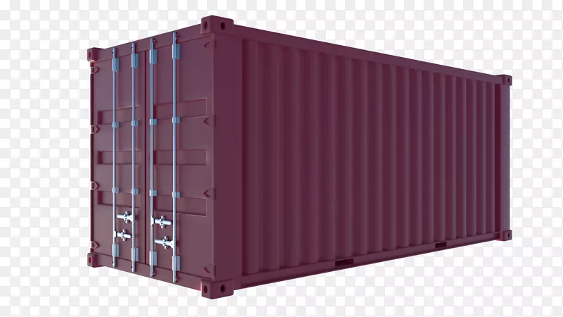 集装箱多式联运集装箱紫色货运