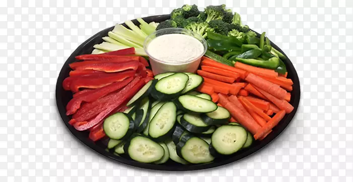 素食美食街头食品蔬菜美食-蔬菜托盘