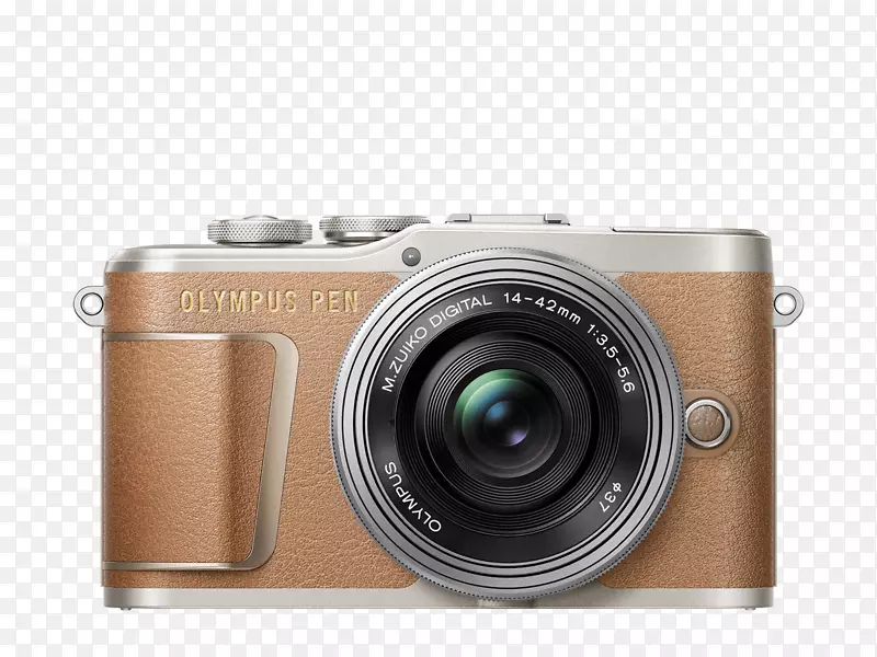 奥林巴斯笔e-pl9无镜可换镜头照相机奥林巴斯M.祖科广角变焦14-42毫米f/3.5-5.6点和拍相机