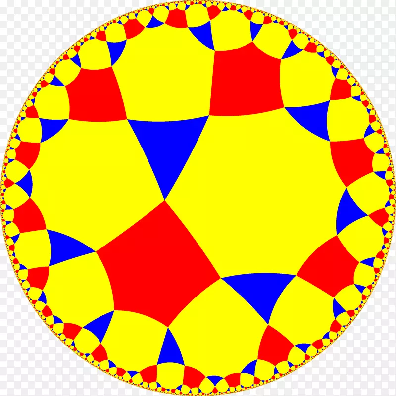 圆限III形八角形镶嵌三维空间双曲几何圆
