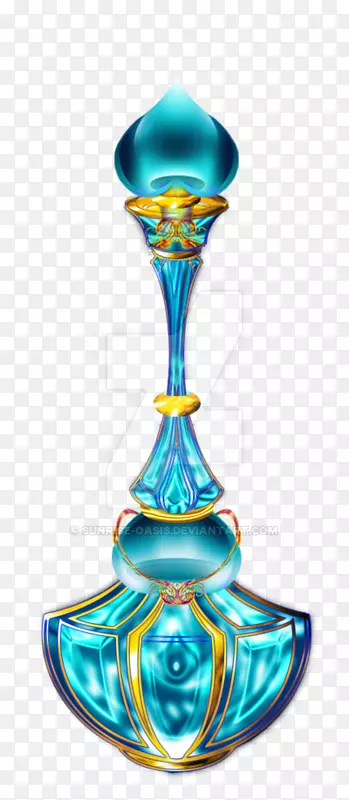 玻璃瓶艺术水瓶-老式DeVilbiss Murano香水瓶