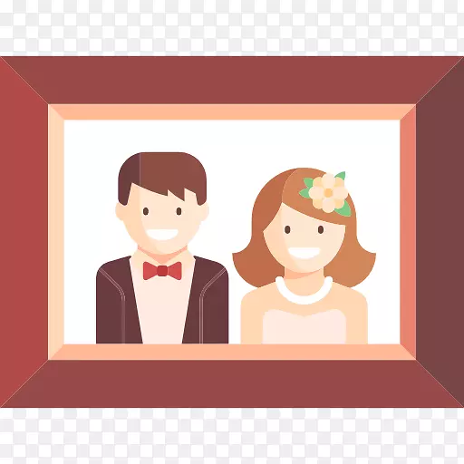图像婚礼照片相框可伸缩图形.婚礼