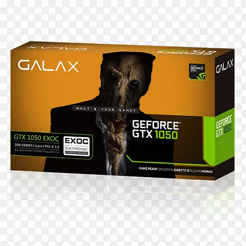 显卡和视频适配器Nvidia GeForce GTX 1050 ti GDDR 5 SDRAM数字视觉接口
