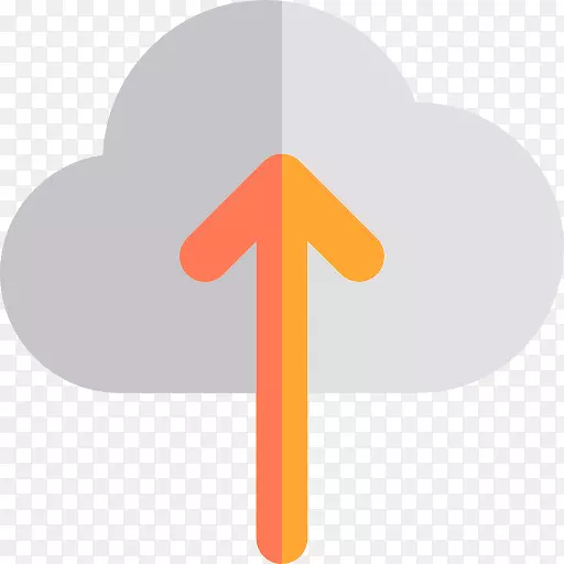 计算机图标箭头云计算存储计算机文件箭头