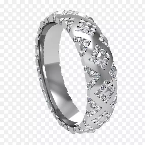 结婚戒指银珠宝手镯