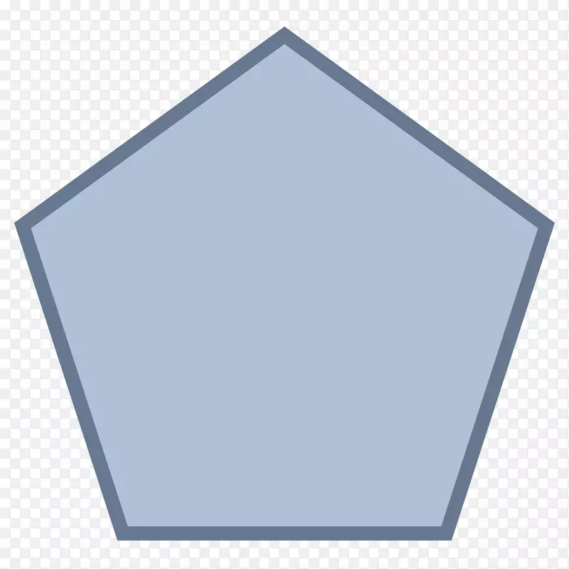 五角正多边形形状剪贴画