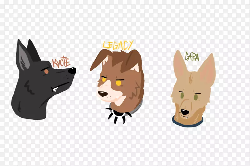 狗猫插图卡通-狗
