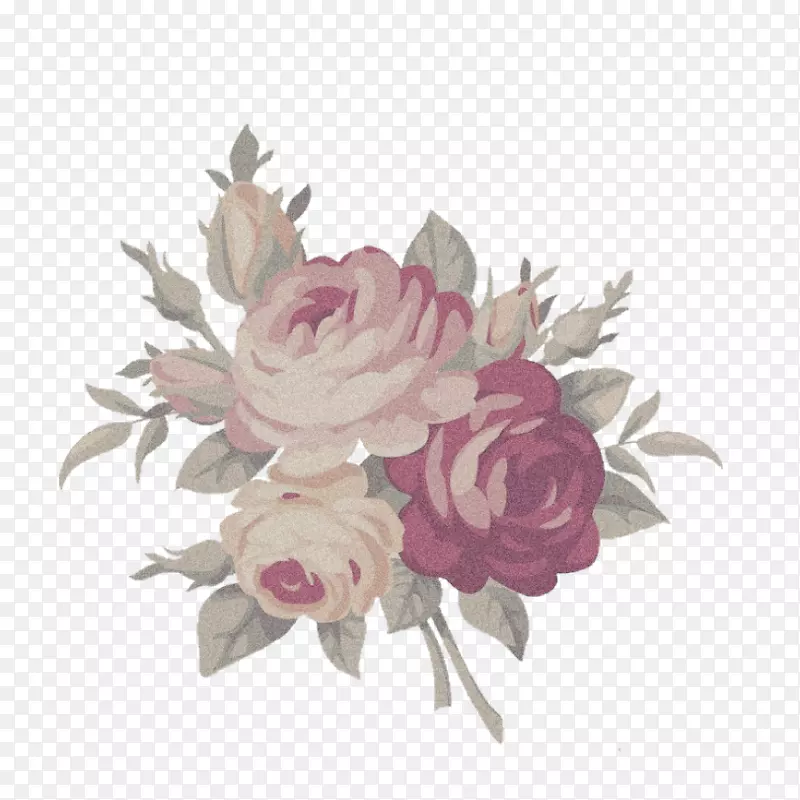 装饰花卉剪贴画玫瑰花设计