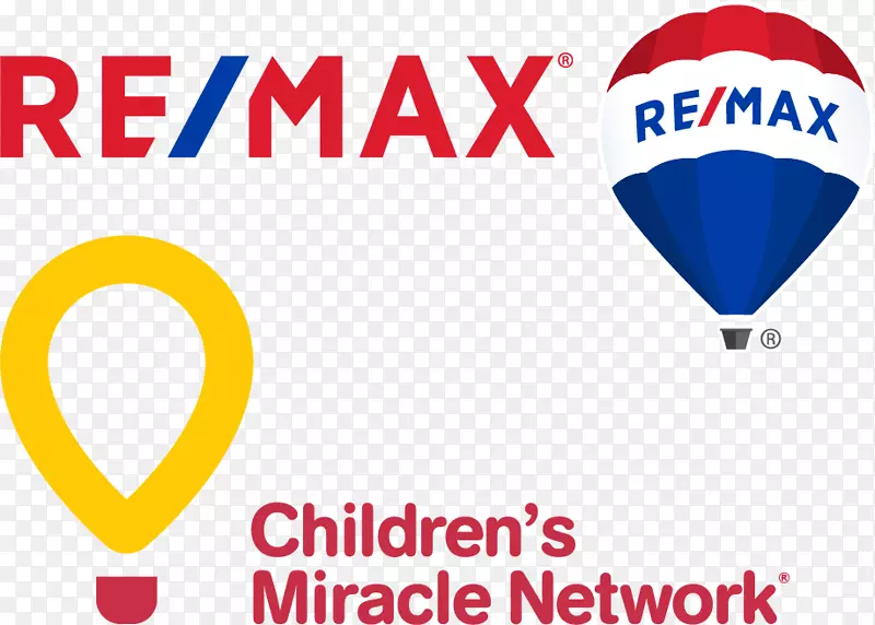 儿童奇迹网络医院Re/max，LLC热气球标志