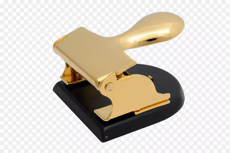 孔打孔卡斯科黄金和黑色射孔器办公用品文具-黄金